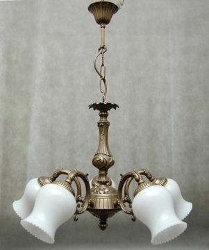 Żyrandol mosiężny,lampa wisząca mosiężna