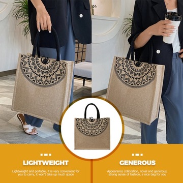 ДЖУТОВАЯ СУМКА СУМКА ДЛЯ ПОКУПКИ MISS TOTE СУМКИ НА ПЛЕЧЕ