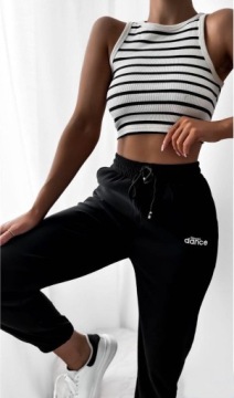 ЧЕРНЫЕ СПОРТИВНЫЕ БРЮКИ FITNESS DANCE M/L