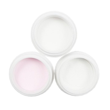 Zestaw Akryl Clear Pink White proszek 3 szt