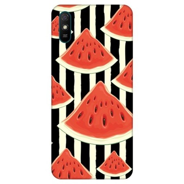 Etui do Xiaomi Redmi 9A Wzory Arbuz Melon Watermelon Owoc