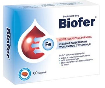 Biofer, 60 tabletek ŻELAZO i MINERAŁY