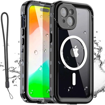 Чехол для iPhone 15 водонепроницаемый IP68 Mag Safe Case бронированный корпус