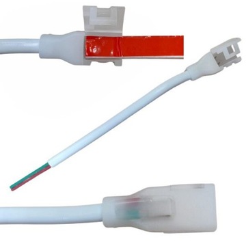 Kabel złączka do taśmy mono LED SMD 230V