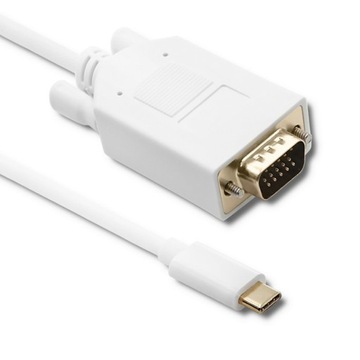 Адаптер USB-кабеля длиной 1 м USB-C типа C / VGA HD Qoltec