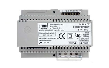 Zasilacz domofonowy Urmet 18L1 230V
