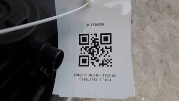 K9KJ836 MOTOR RENAULT MEGANE SCENIC III 1.5DCI