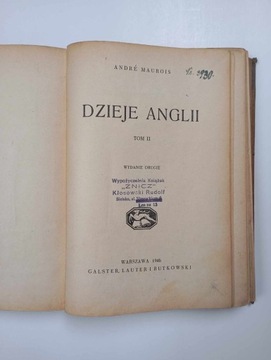 Dzieje Anglii Tom 2 Andre Maurois