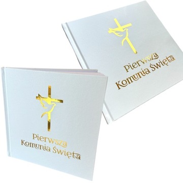 ALBUM PREZENT NA I Komunię Świętą PAMIĄTKA KOMUNIJNA ZŁOCONA