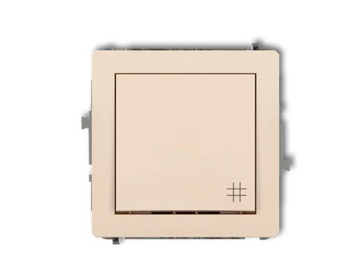 1DWP-6 mechanizm łącznika krzyżowego 10A IP20 zaciski beżowy Karlik Deco