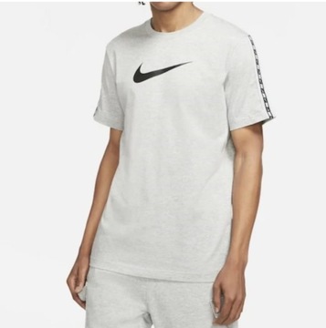 Koszulka NIKE Sportswear Repeat Men's T-Shirt roz M SZARA