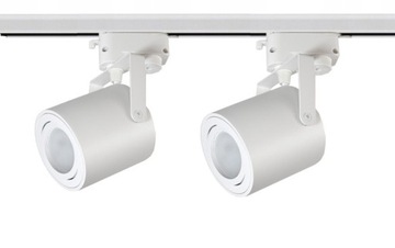 2x SPOT REFLEKTOR GU10 SZYNOPRZEWÓD 1m na szynę 1f