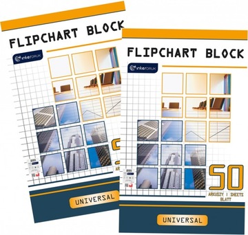 Blok do flipchartów 100-64cm w kratkę 50 kart x2