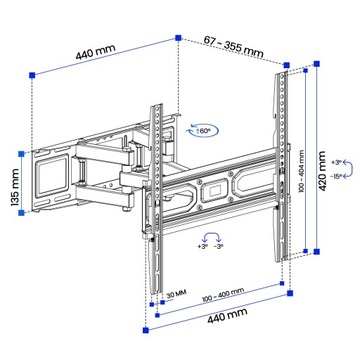 ПОДВЕСКА ДЛЯ ТЕЛЕВИЗОРА SAMSUNG НАСТЕННАЯ ПОДВЕСКА ДЛЯ ТЕЛЕВИЗОРА 65 ДЮЙМОВ, ПОВОРОТНАЯ, ПОДВИЖНАЯ, ПРОЧНАЯ