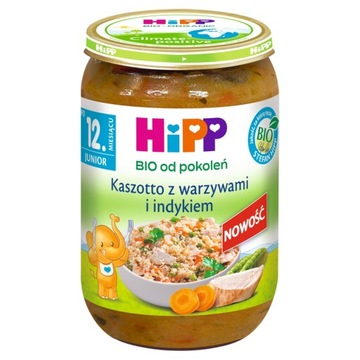 HiPP BIO Kaszotto z warzywami i indykiem, 250g
