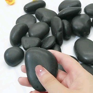 KAMIEŃ CZARNY OTOCZAK NERO KAMIENIE CZARNE OTOCZAKI OGRÓDU DONICZEK - 20KG
