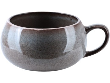 BASIC NATURE Ceramiczny kubek Baryłka do KAWY HERBATY GRZAŃCA - 400 ml