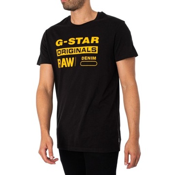 T-shirt męski G-Star Raw Graphic, Regular Fit, czarny, rozm. M