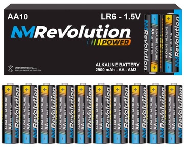 10x BATERIE ALKALICZNE AA PALUCH R6 LR6 STRONG 1.5