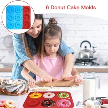 Силиконовая форма для пончиков Donuts 6 шт.