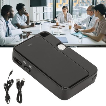 PROFESJONALNY PODSŁUCH PLUSKWA MINI DYKTAFON SZPIEGOWSKI 32GB + SŁUCHAWKI