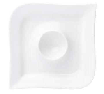 ПОДСТАВКИ ДЛЯ ЯИЦ WAVE, БЕЛОЕ БЛЮДО AMBITION