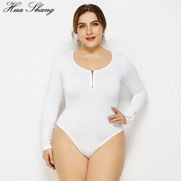 5XL 6XL Plus Size Bodycon Skinny Bodysuits Sexy Wo