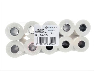 ТЕРМАЛЬНЫЙ РУЛОН 57 Х 15 ДЛЯ КАССЫ, ТЕРМИНАЛ, 10 ШТ.