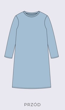 Koszula nocna ,dla chorych,rękaw długi L/XL New