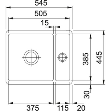 Керамическая мойка Franke KBK 160, полярная белизна