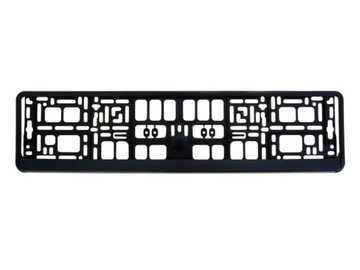 Рамка номерного знака Черная, гибкая