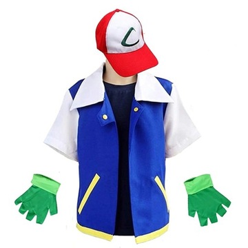 POKEMON COSPLAY ASH PRZEBRANIE ANIME KOSTIUM EVENT