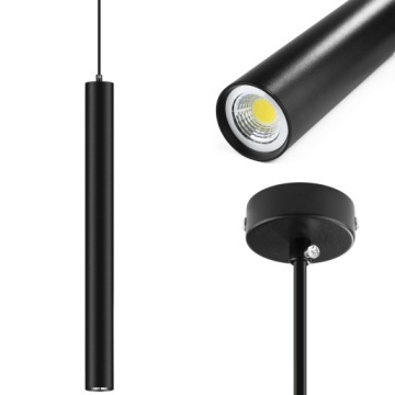 LAMPA WISZĄCA SUFITOWA LED TUBA CYLINDER RURA ZWIS SPOT SLIM METAL 8W 60cm