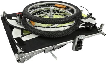 ВЕЛОСИПЕДНЫЙ ПРИЦЕП PRO 3в1, ШОК + СВЕТОДИОДЫ