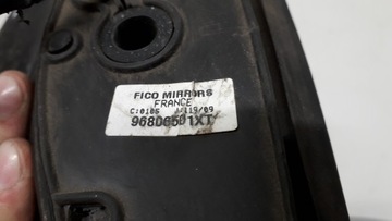 PEUGEOT 207 06- ZRCÁTKO PRAVÉ 9PIN