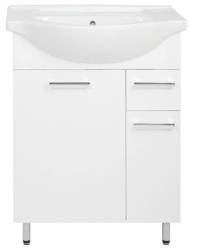 Astor Szafka Z Umywalką 65 cm Lupo Biały Połysk