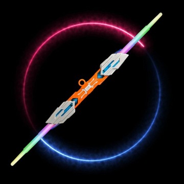 Детали костюма светодиодного светового меча, вращающиеся на 360 градусов, светящиеся оранжевым светом