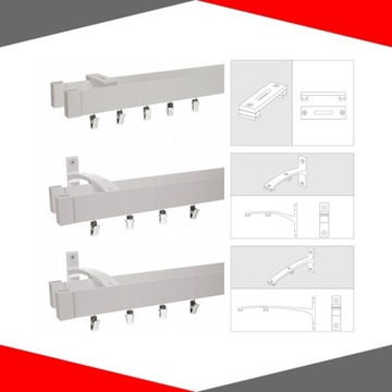 Карниз для КВАРТИРЫ НОВЫЙ СОВРЕМЕННЫЙ ДВОЙНОЙ 260СМ