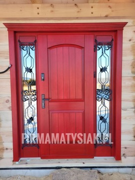 ВНЕШНИЕ ДЕРЕВЯННЫЕ ДВЕРИ, ЧЕРНЫЕ, скошенные