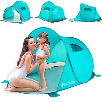 NAMIOT PLAŻOWY SAMOROZKŁADAJĄCY UV50 WINDOWS XXL OUTTEC