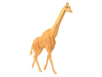 Żyrafa składanka drewniana puzzle 3D M020