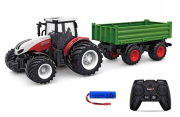 TRAKTOR ZDALNIE STEROWANY CIĄGNIK Z PRZYCZEPĄ RC