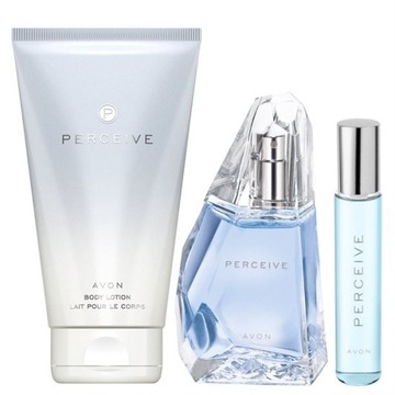 AVON Zestaw PERCEIVE dla Niej 3 szt. perfumy EDP+balsam+perfumetka