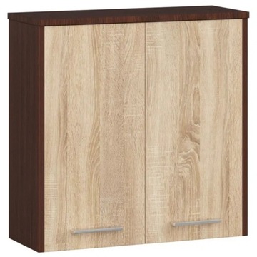 Szafka wisząca do łazienki 60 cm wenge dąb sonoma