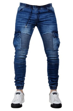 MP0092 р. L Джинсы с манжетами МУЖСКИЕ ДЖОГГЕРЫ