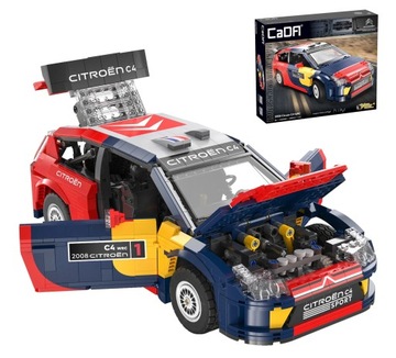 KLOCKI CADA CITROEN C4 WRC C62005W 1569 ELEMENTÓW SAMOCHÓD AUTO WYŚCIGOWE