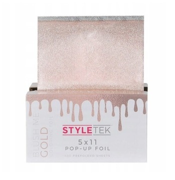 FOLIA ALUMINIOWA STYLETEK PUDEŁKO 500SZT GOLD (ZŁOTA)