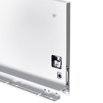 ЯЩИК НА НИЖНЕ И ЗАДНЕЙ ПЛАСТИНЕ SLIMBOX 18 мм L=500, H=199, БЕЛЫЙ 40 кг PRO PL