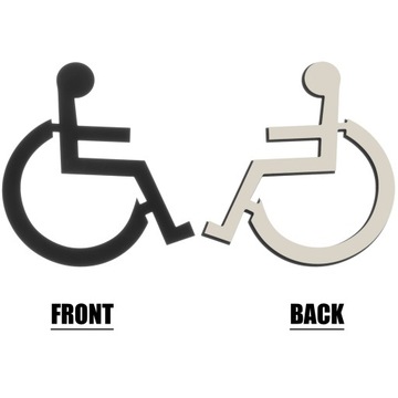 Вывеска для туалета для инвалидов Вывеска для ванной комнаты Бизнес