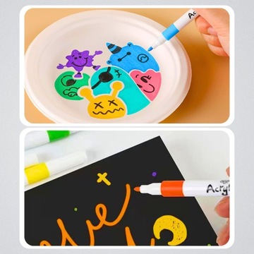 Flamor Markers Универсальные маркеры водонепроницаемые Pisz 12 ПК